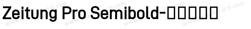 Zeitung Pro Semibold字体转换